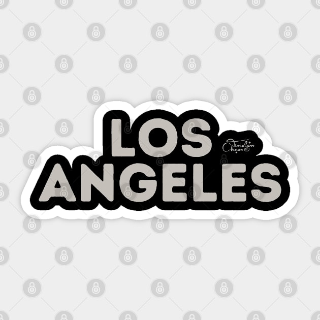 Los Angeles Sticker by Timeless Chaos